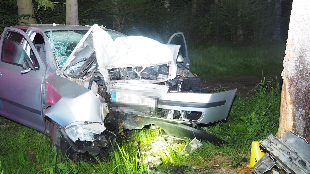 Řidič na Karlovarsku narazil s autem do stromu. Na místě zemřel